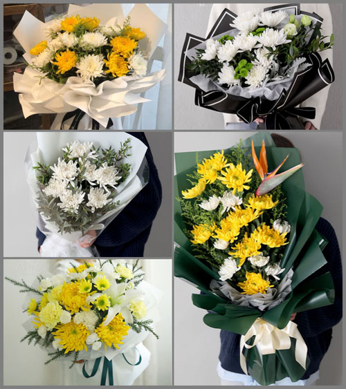 贵州毕节市黔西县金兰镇清华村白事花束代送